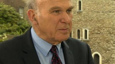 Business Secretary Vince Cable