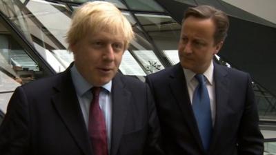 Boris Johnson and David Cameron