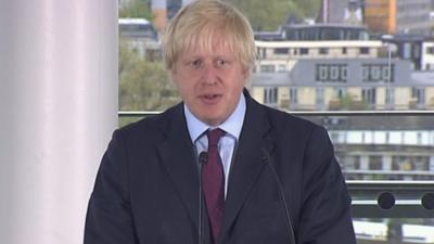 London Mayor Boris Johnson