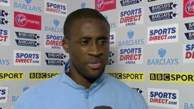 Manchester City midfielder Yaya Toure