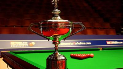 World Snooker Championship trophy