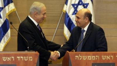 Benjamin Netanyahu and Shaul Mofaz