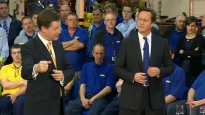 Nick Clegg and David Cameron