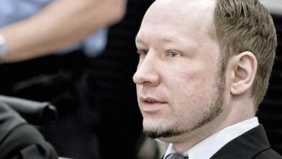 Anders Behring Breivik in court on 9 May