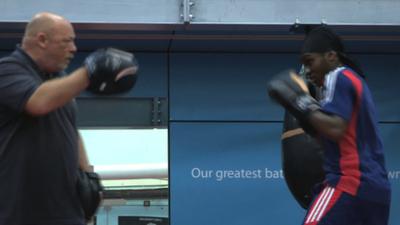 British boxer Nicola Adams (right)