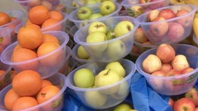 Bowls of fruit