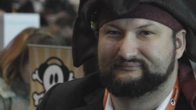 Man dressed as pirate