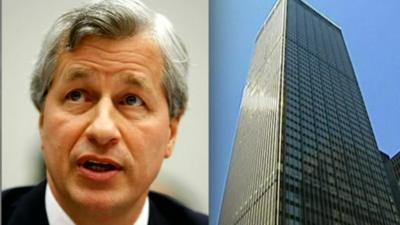 Jamie Dimon and JPMorgan Chase building