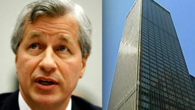 Jamie Dimon and JPMorgan Chase building