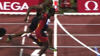 Justin Gatlin beats Asafa Powell