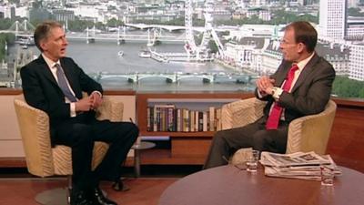 Philip Hammond and Andrew Marr