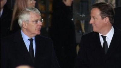 John Major and David Cameron