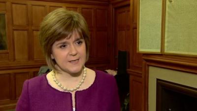 Scottish Health Secretary Nicola Sturgeon