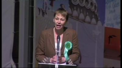 Caroline Lucas in Brighton