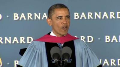 President Barack Obama speaks at Barnard's commencement 14 May 2012