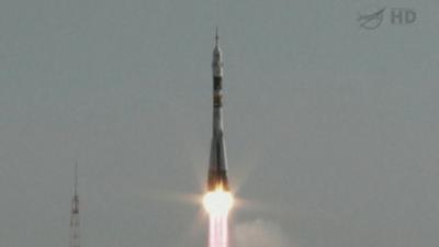 Soyuz rocket launching