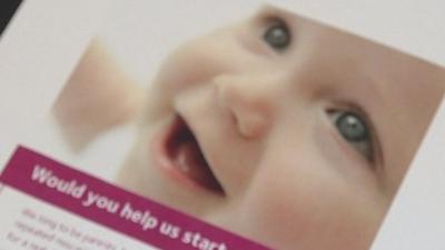 Leaflet asking for egg donor