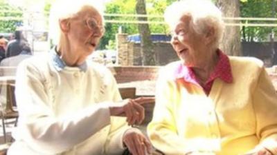 BBC Radio Humberside presenters Beryl (left) and Betty