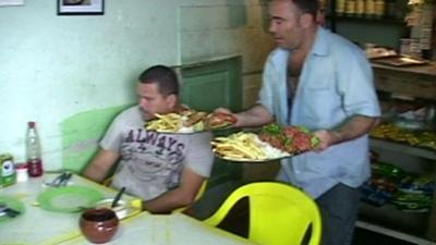 A restaurant in a favela in Rio