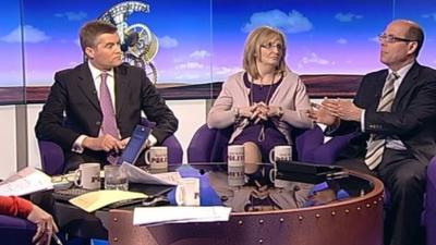 Mark Harper, Margaret Curran and Nick Robinson