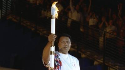 Muhammad Ali lights Olympic flame at 1996 Atlanta Games