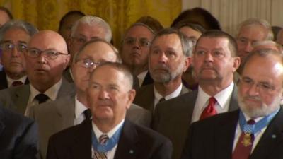 Members of Bravo Company at the White House 16 May 2012