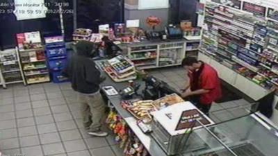 Trayvon Martin in security footage of Sanford 7-11