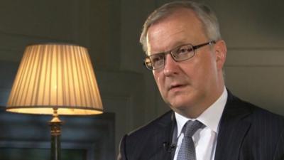 EU Economic Commissioner Olli Rehn