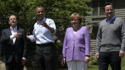 World leader at G8 summit