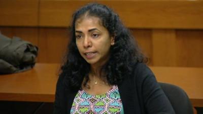 Sabitha Ravi reads a statement to the court New Brunswick, New Jersey 21 May 2012