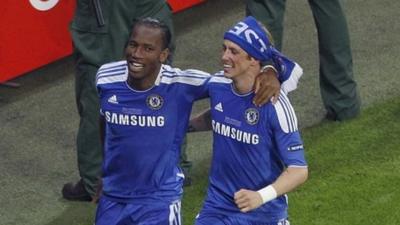 Didier Drogba and Fernando Torres