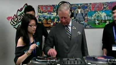 Prince Charles DJing