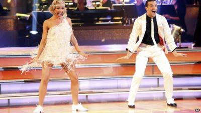 Katherine Jenkins with dance partner Mark Ballas