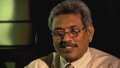 Sri Lankan defence secretary Gotabhaya Rajapaksa