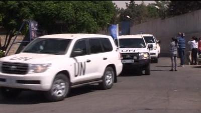 UN vehicle convoy