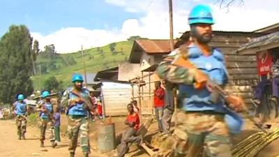 UN patrol in DR Congo