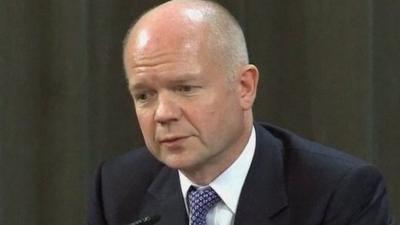 British Foreign Secretary William Hague