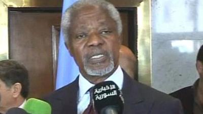 UN-Arab League envoy Kofi Annan