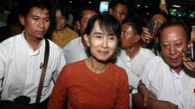 Burma's opposition leader Aung San Suu Kyi