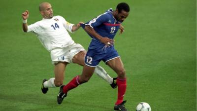 Italy's Luigi Di Biagio and France's Thierry Henry