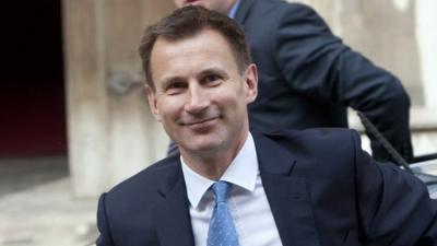 Jeremy Hunt arrives to give evidence to the Leveson Inquiry