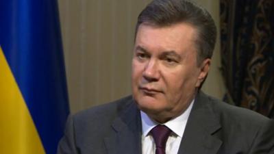 Ukraine's President Viktor Yanukovych