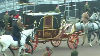 A rehearsal of the jubilee carriage procession