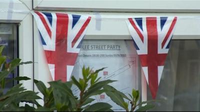 Diamond Jubilee flags in St Leonards