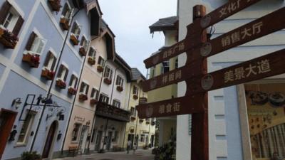 Chinese replica of Hallstatt in the Austrian Alps