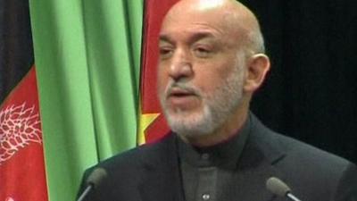 Afghan leader Hamid Karzai