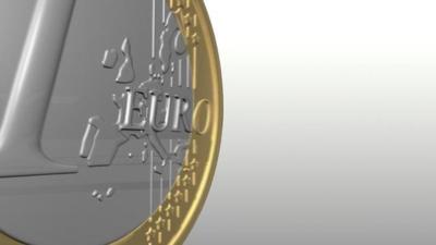 3D Euro coin