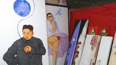 Works by North Korean artist Song Byeok