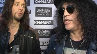 Slash was among the heavy metal stars at the Kerrang Awards