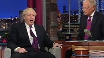 Boris Johnson on Letterman show